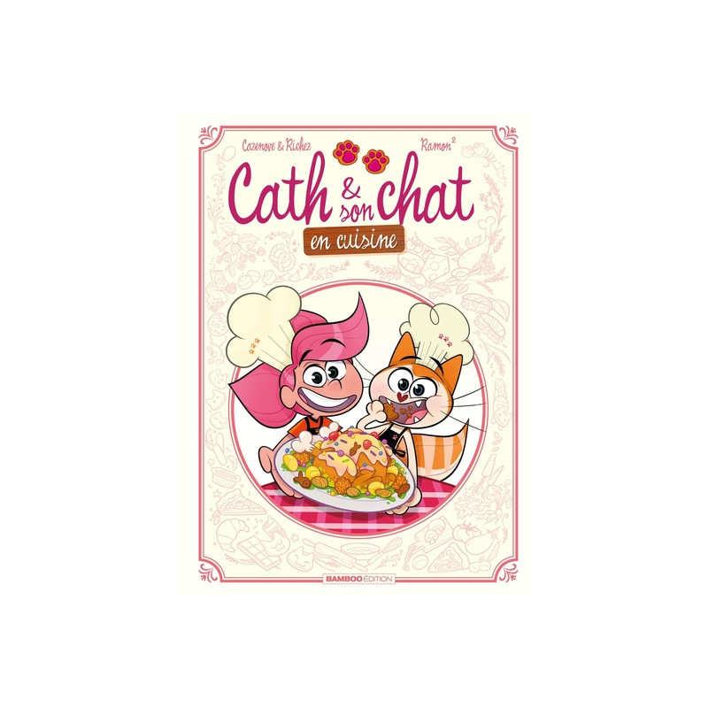 Cath et son chat en cuisine