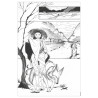 Ex-libris Noir & Blanc Demon Days par Peach Momoko (30 x 40 cm)