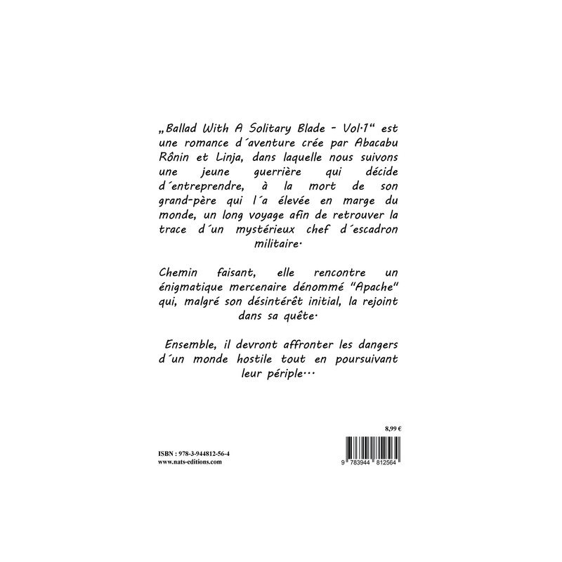 Ballad With A Solitary Blade Vol. 1