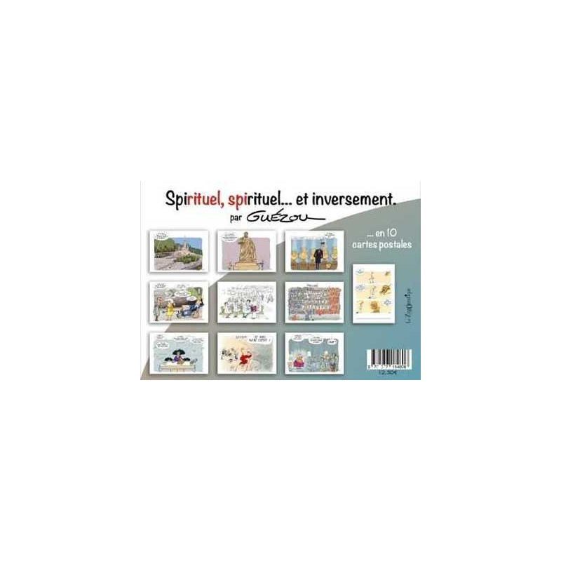 10 cartes postales en pochette : Spirituel, spirituel... et inversement