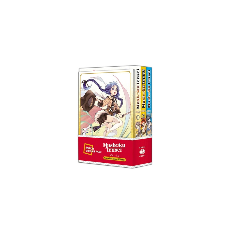 Mushoku Tensei - pack spécial vol. 01 à 03 + carnet de notes offert