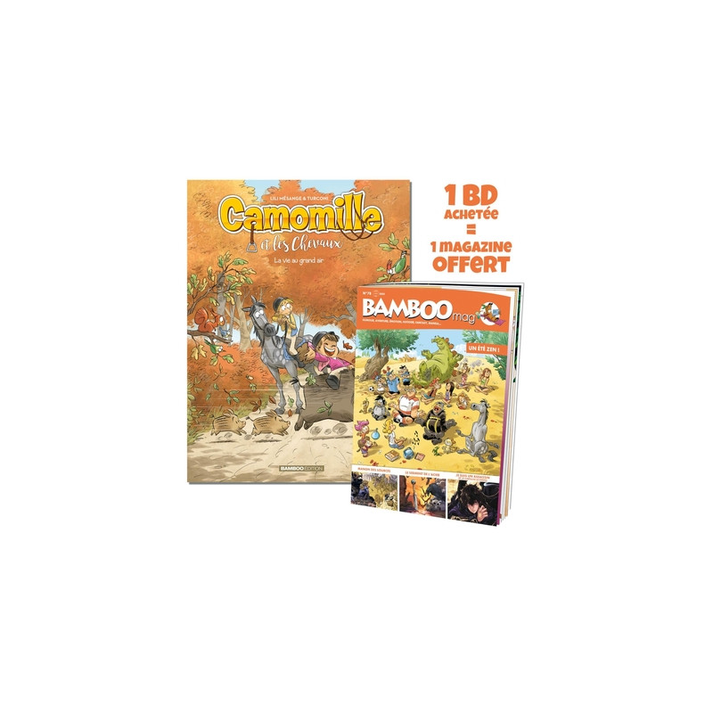 Camomille et les chevaux - tome 08 + Bamboo mag offert