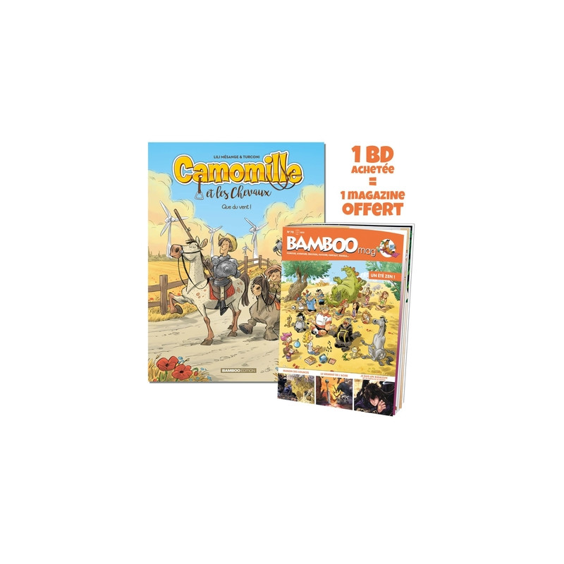 Camomille et les chevaux - tome 07 + Bamboo mag offert