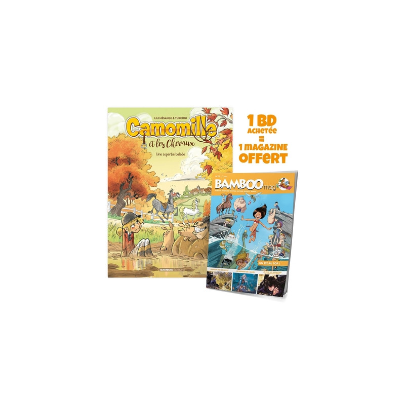 Camomille et les chevaux - tome 05 + Bamboo mag offert