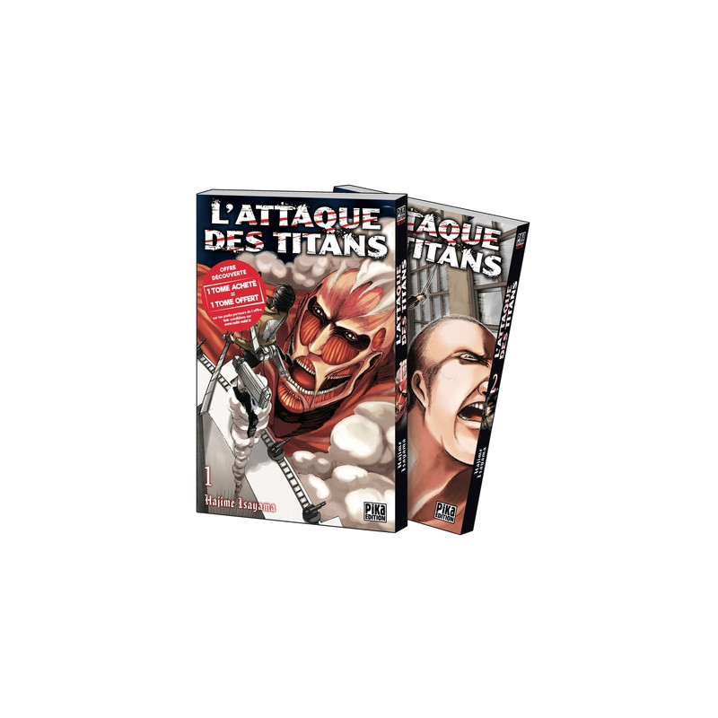 L'Attaque des Titans Pack Offre Découverte T01 et T02