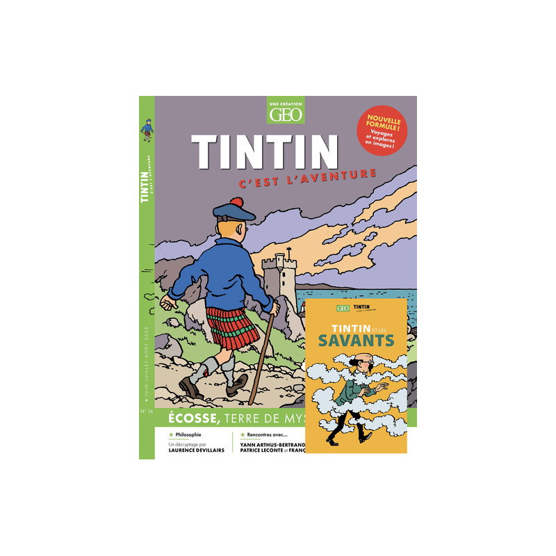 Tintin c'est l'aventure n°16 -  Écosse, terre de mystères  - Offre jumelée