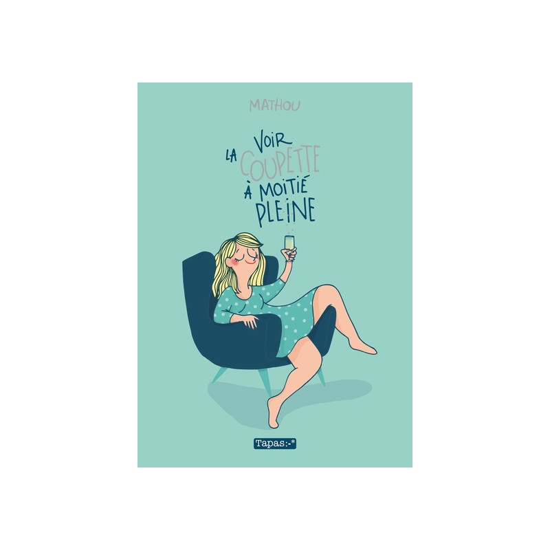 Voir la coupette à moitié pleine