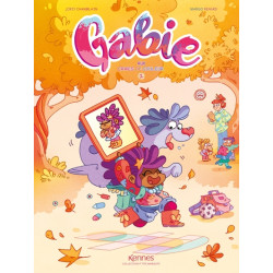 Gabie aux craies de couleur...
