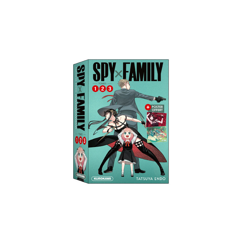 COFFRET - Spy x Family - tomes 1-2-3 + poster