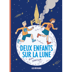 Deux enfants sur la lune