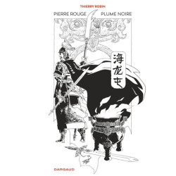 Pierre rouge plume noire -...