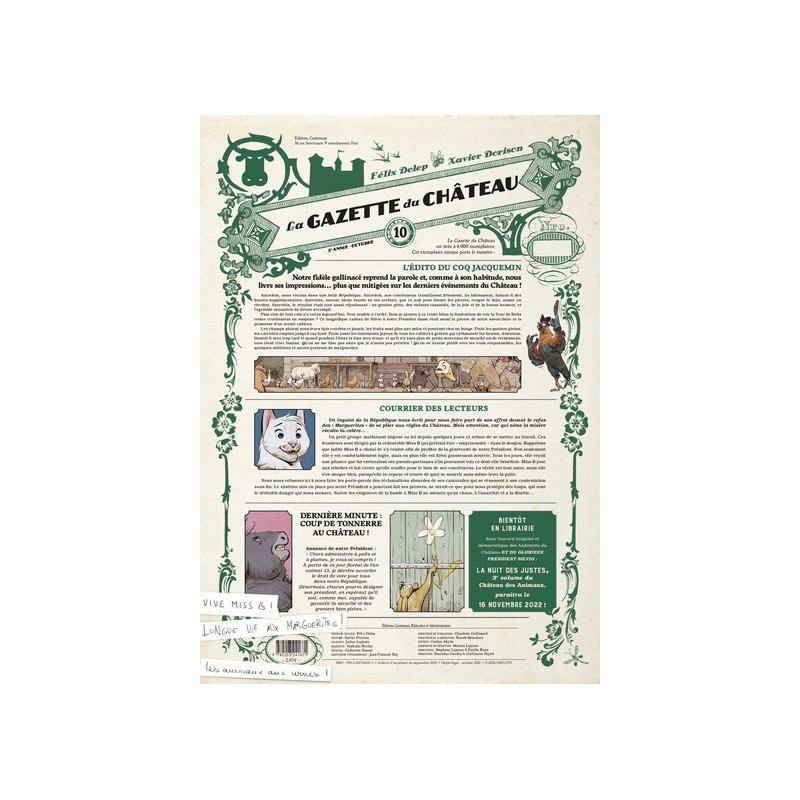 Le Château des animaux - La Gazette du château