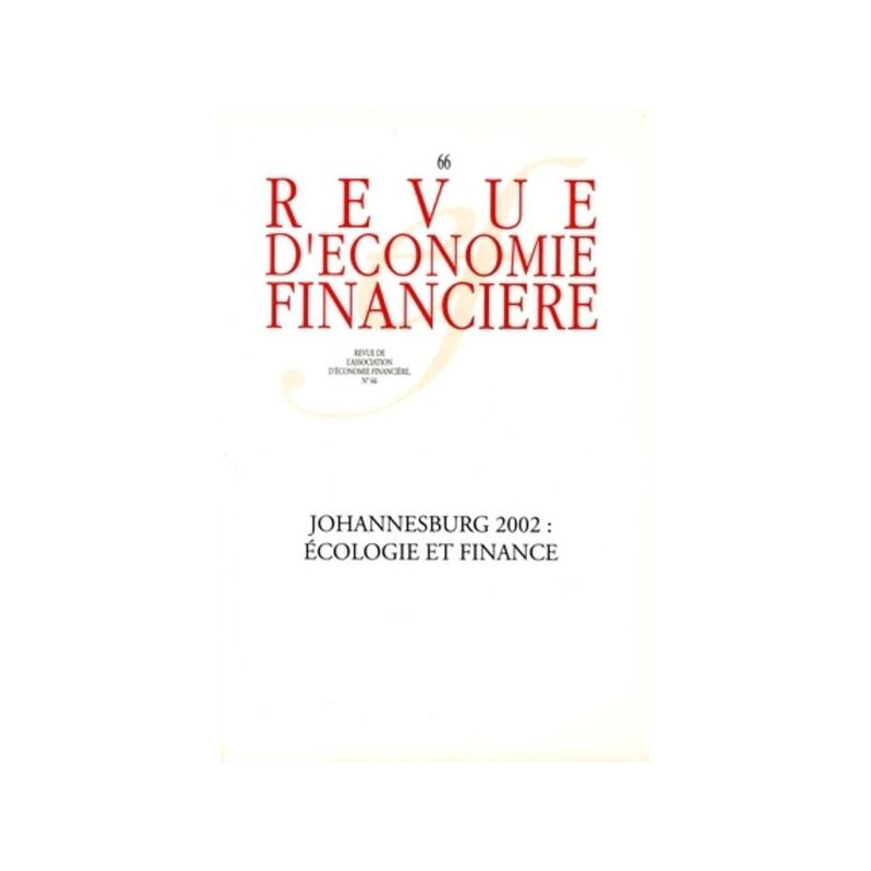 Johannesburg 2000 : écologie et finance