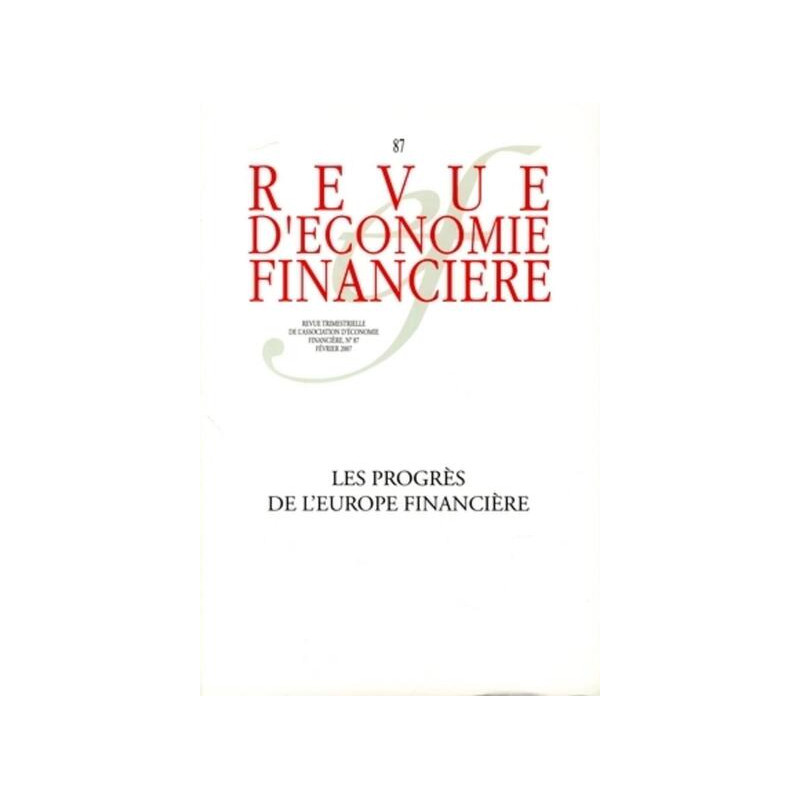 Les progrès de l'Europe financière