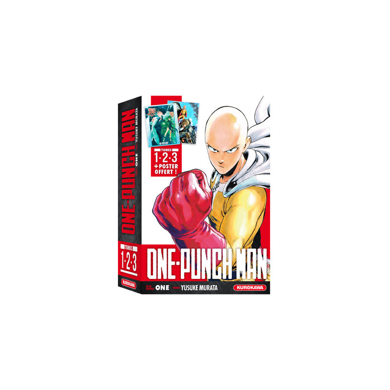 Coffret One-Punch Man - tomes 1 à 3 + poster