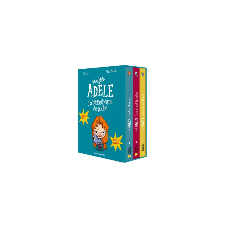 Ma bibliothèque Mortelle Adèle : Coffret des tomes 1 à 3