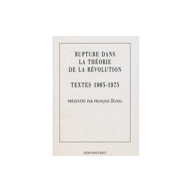 Rupture dans la théorie de la révolution