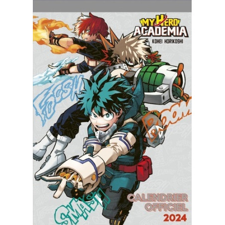 Calendrier My Hero Academia 2024