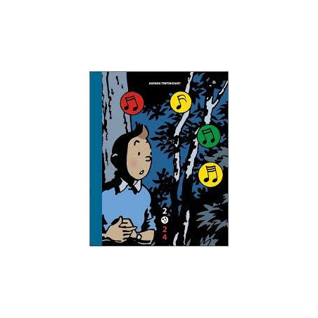 Agenda de bureau Tintin 2024 15.5 x 21 cm Moulinsart (24466)