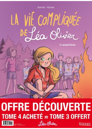 La Vie compliquée de Léa Olivier BD - pack T04 acheté  T03 offert