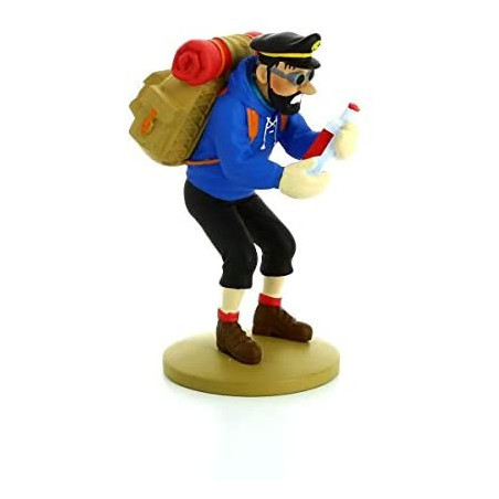 FIGURINE RESINE (COLLECTION 12CM) - C. HADDOCK A LA BOUTEILLE VIDE