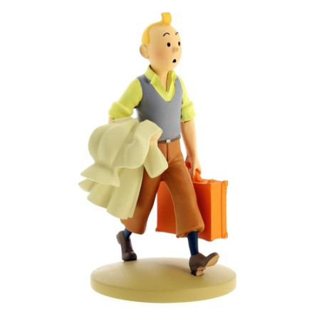FIGURINE RESINE (COLLECTION 12CM) - TINTIN EN ROUTE