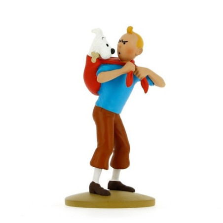 FIGURINE RESINE (COLLECTION 12CM) - TINTIN RAMENE MILOU