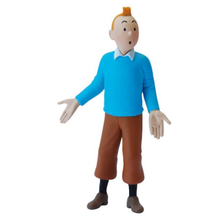 FIGURINES PVC - TINTIN PULL BLEU (9 CM)