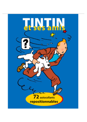 LIVRE STICKER - TINTIN ET SES AMIS