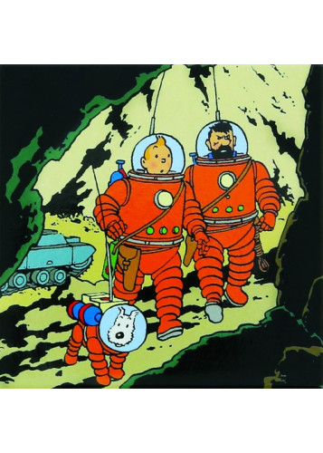 MAGNET - TINTIN, HADDOCK ET MILOU - LUNE
