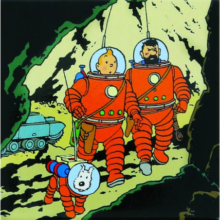MAGNET - TINTIN, HADDOCK ET MILOU - LUNE