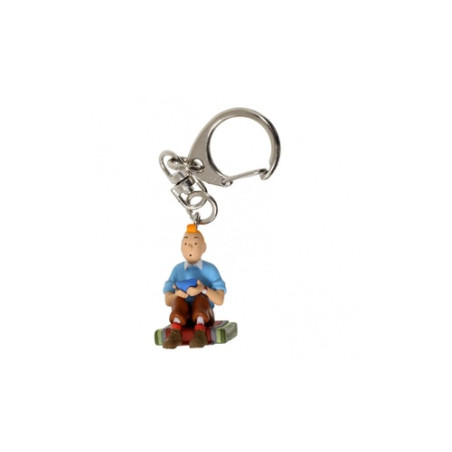 PORTE-CLES-TINTIN ASSIS TIBET 6CM