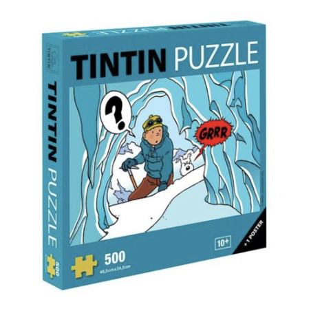 PUZZLE - TINTIN GROTTE TIBET - 500 pcs  POSTER