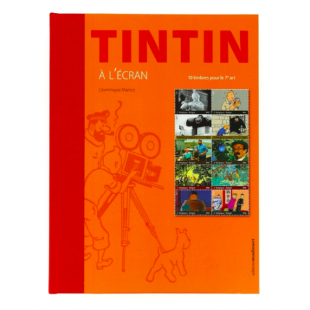 TINTIN - DIVERS - 53 - TINTIN À L'ÉCRAN - 10 TIMBRES POUR LE 7E ART